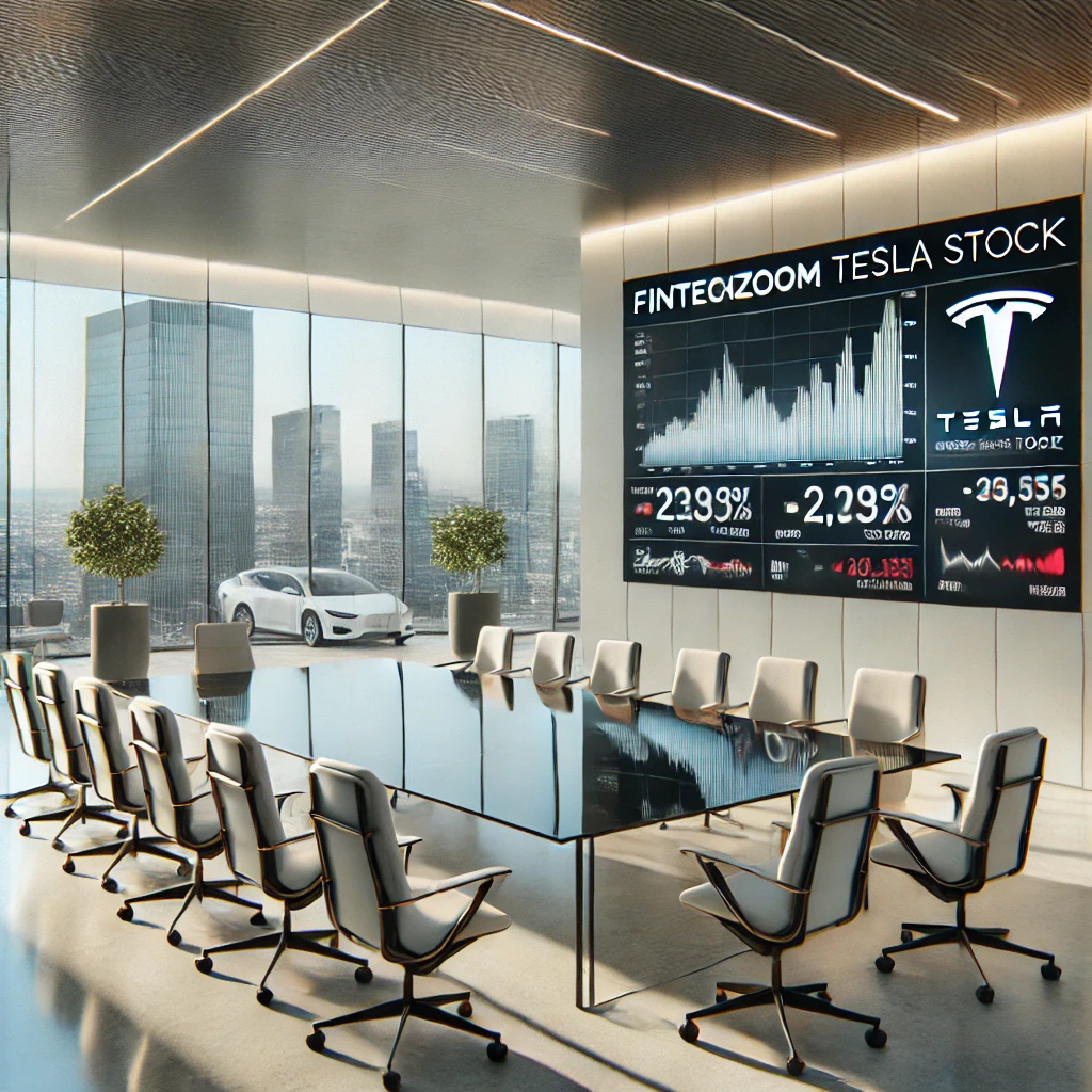 FintechZoom Tesla Stock meeting office