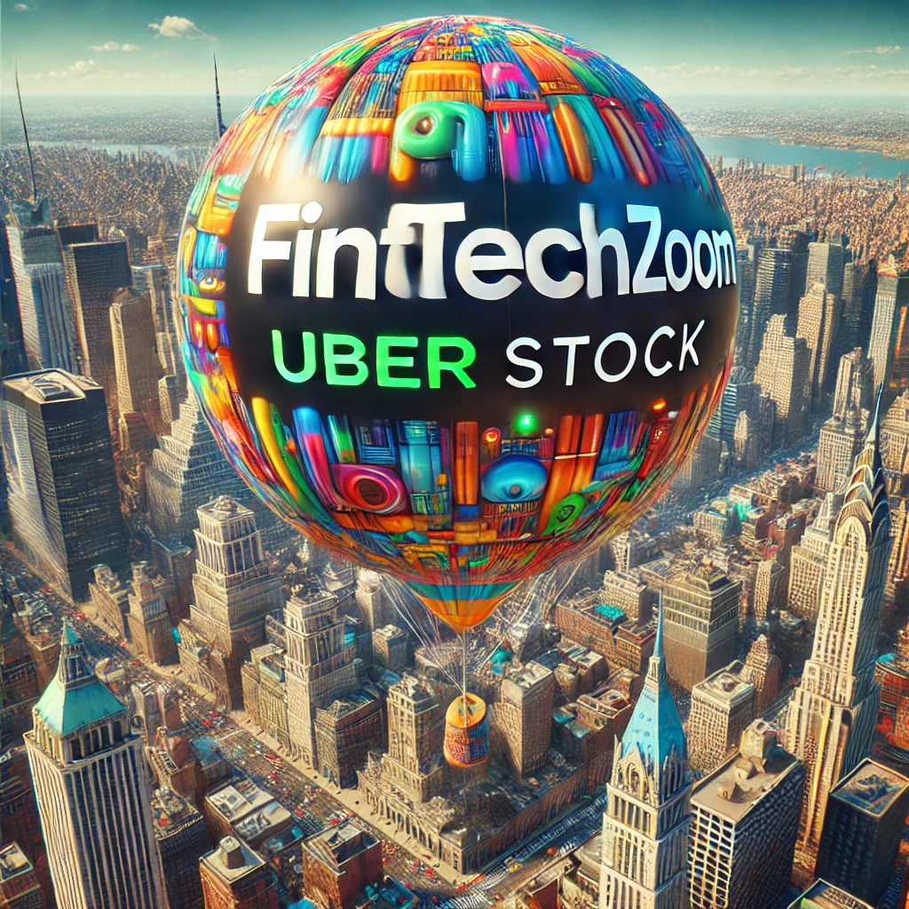 FintechZoom Uber Stock baloon over city