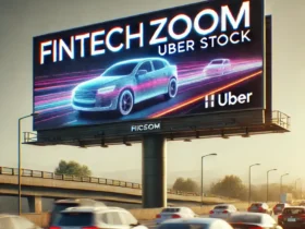 FintechZoom Uber Stock billboard on highway