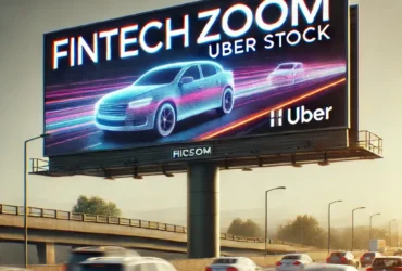 FintechZoom Uber Stock billboard on highway