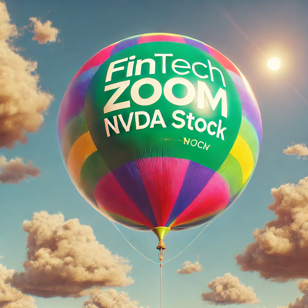 a giant baloon of FintechZoom NVDA Stock