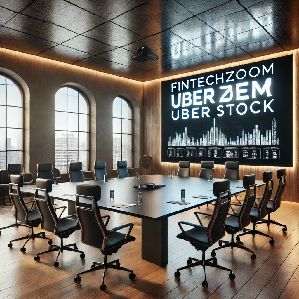 fintechzoom uber stock discussing at a meeting office